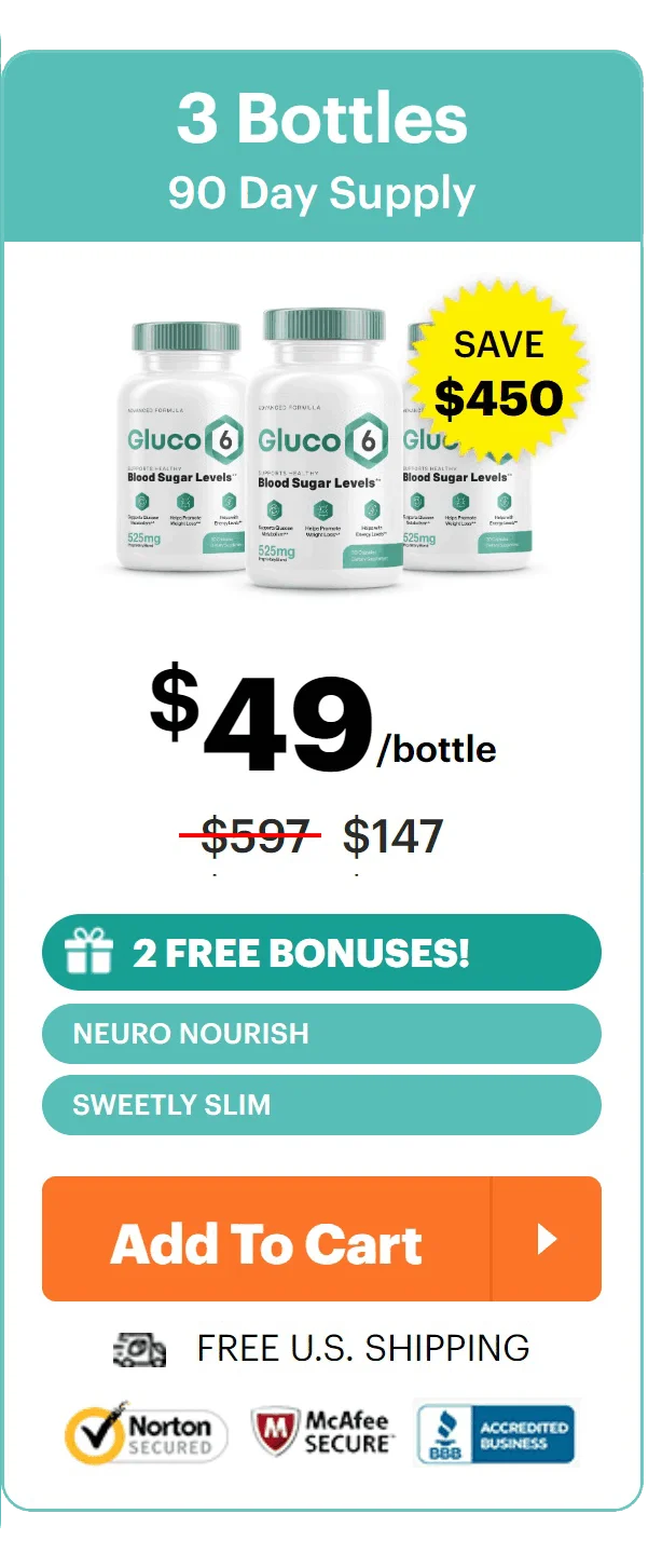 Gluco6 3 Bottle